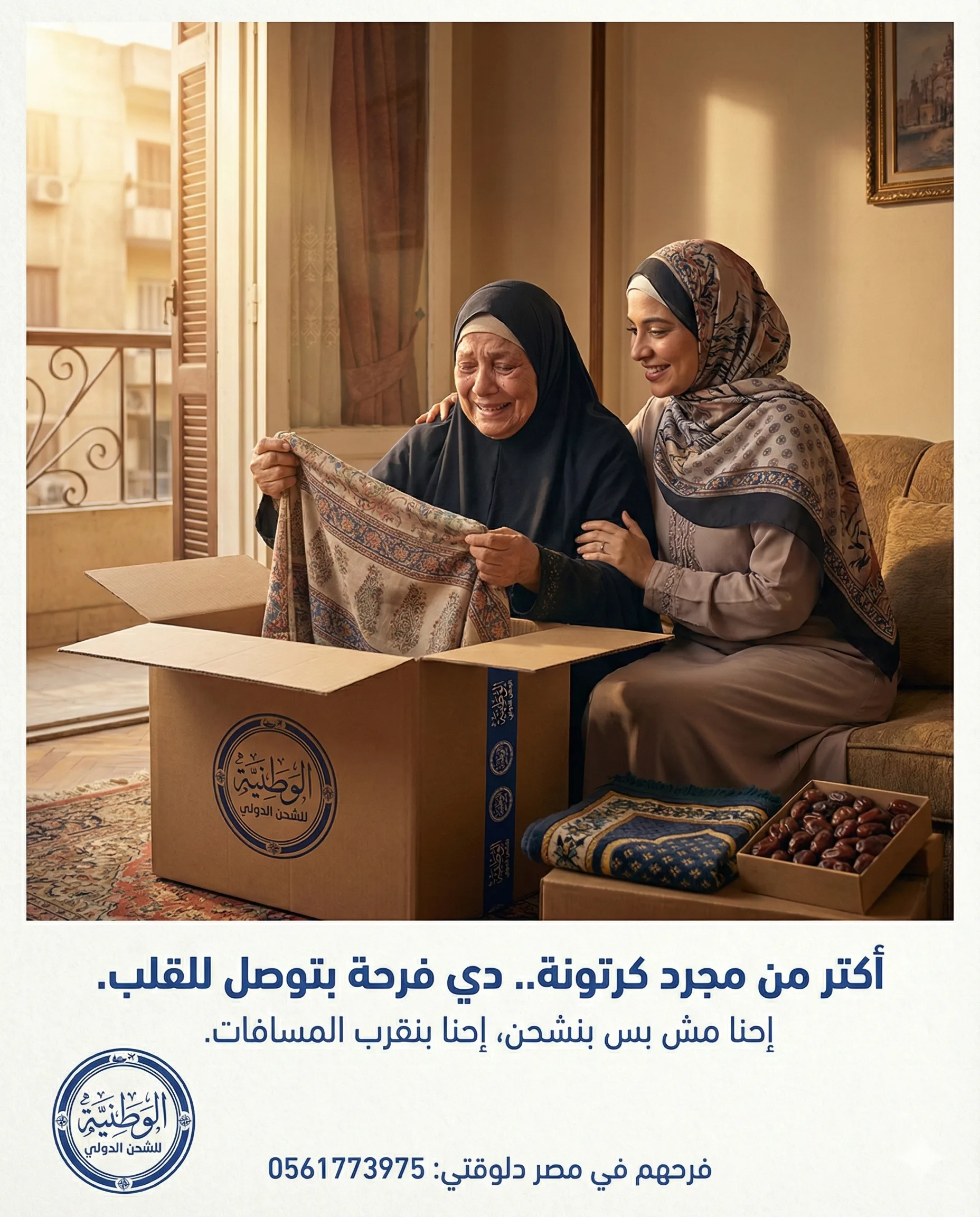 توصيل شحنات al-watanya من السعودية إلى مصر